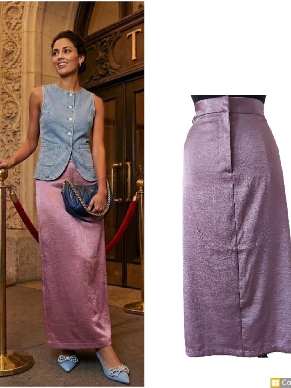 Liz Claiborne A-line stretchy skirt with metallic reflection SZ 18